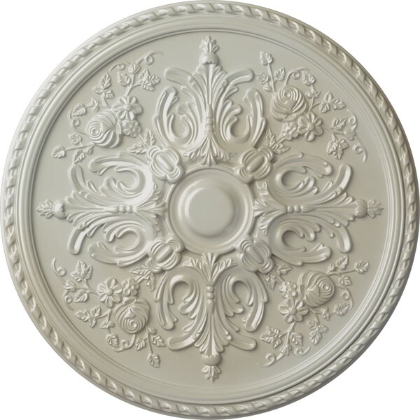 Ekena Millwork Bradford Ceiling Medallion (Fits Canopies up to 6 5/8"), Hand-Painted Flash Blue, 32 5/8"OD x 2"P CM32BRFBS - main